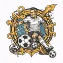 soccer arena tattoo design idea