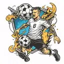 soccer arena tattoo design idea