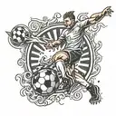 soccer arena tattoo design idea