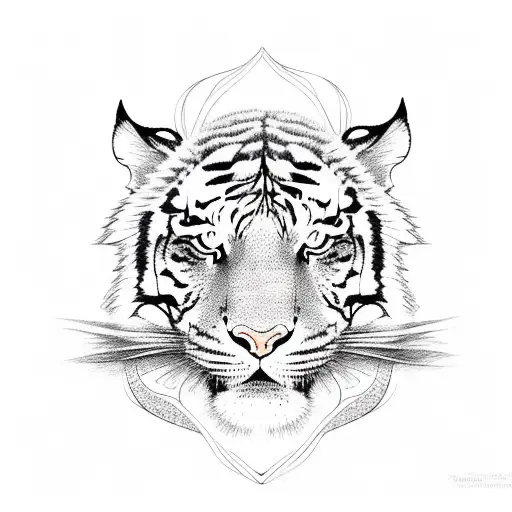 tiger lily tattoo design idea