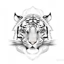 tiger lily tattoo design idea