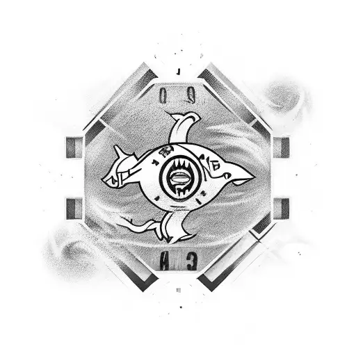 Design a tattoo showcasing the number 22 surrounded by favorite sports team logos tattoo design idea