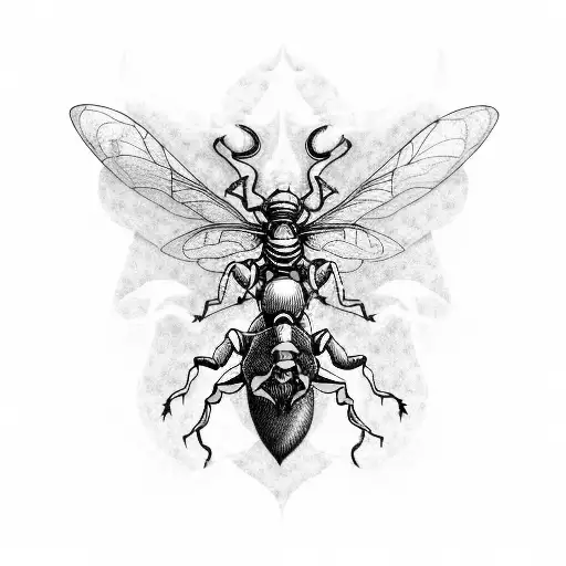 mythical horse American football wasps shirt tattoo design idea
