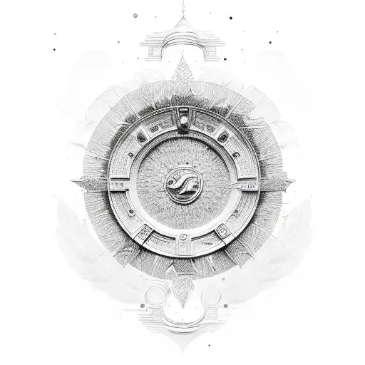 Enlightened laurel wreath tattoo design idea
