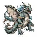 godzilla and mothra tattoo design idea