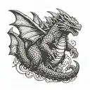 godzilla and mothra tattoo design idea