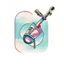 hand outstretched to the other hand inside the key tattoo design idea