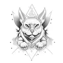 222 with text saying destined 2 win tattoo design idea