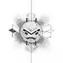 222 with text saying destined 2 win tattoo design idea