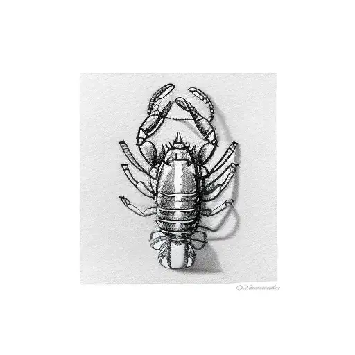 lobster tattoo design idea