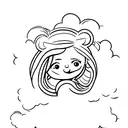 2 cherubs on a cloud tattoo design idea