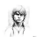 anakin skywalker crying  tattoo design idea