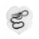 snake in shape of a heart tattoo design idea