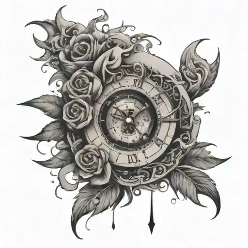 24 hour person tattoo design idea