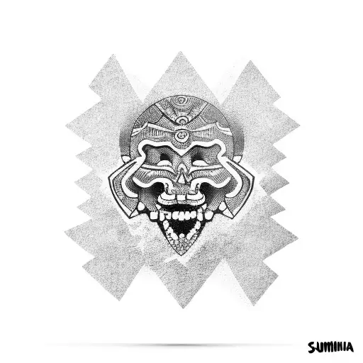 suminagashi arm tattoo design idea