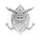 suminagashi arm tattoo design idea