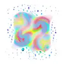 rain drops fusion with wavy sea tattoo design idea