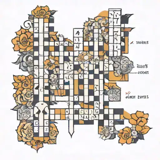 crossword style dates arranged tattoo design idea