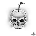 welding skull tattoo design idea