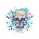 my mind is pure chaos tattoo design idea