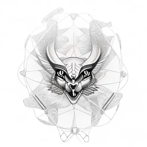 paraglider tattoo design idea