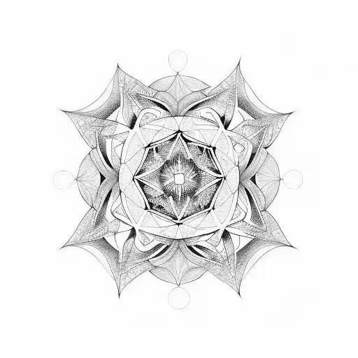 Harmonious Skull And Lotus Mandala Tattoo Design Floral Sacred Geometry  Isolated Vector, Skull Drawing, Tattoo Drawing, Floral Drawing PNG and  Vector with Transparent Background for Free Download
