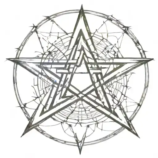 pentagram   tattoo design idea