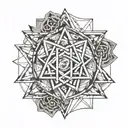 pentagram   tattoo design idea