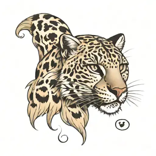 snow leopard fur style tattoo tattoo design idea