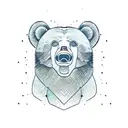 bear emotions tattoo design idea