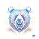 bear emotions tattoo design idea