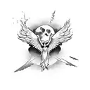 Falling icarus  tattoo design idea