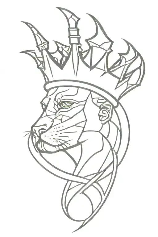 Rebel King tattoo design idea