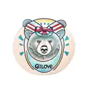anthropomorphic bear in a guilded oval frame tattoo design idea