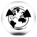 South America globe making emphasis in Colombia and with Andean style tattoo design idea