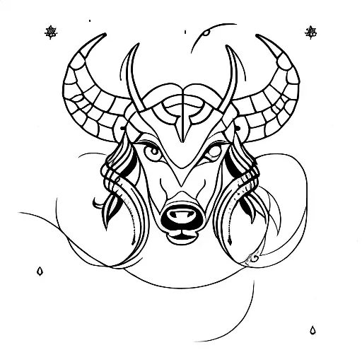Leo capricorn cancer aquarius  tattoo design idea