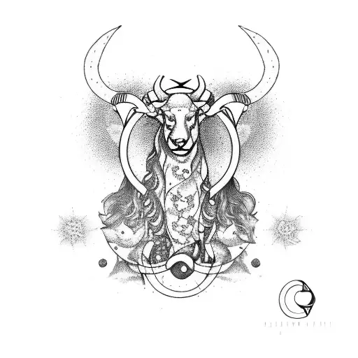 Leo capricorn cancer aquarius  tattoo design idea