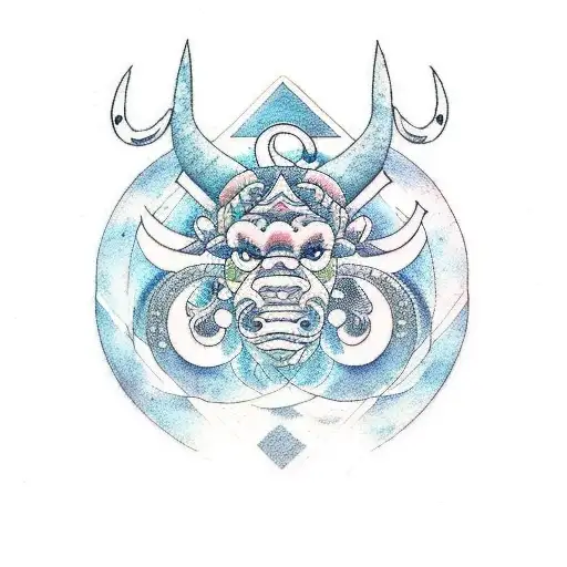 Leo capricorn cancer aquarius  tattoo design idea
