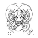 Leo capricorn cancer aquarius  tattoo design idea