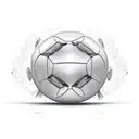 A football player in action, with a sketch style design capturing the intensity of the game tattoo design idea