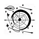 astronomy tattoo design idea