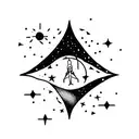 astronomy tattoo design idea