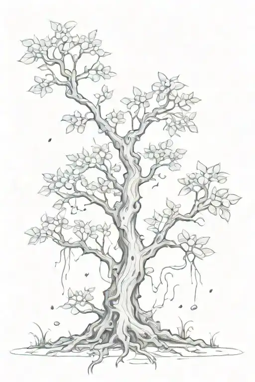 poison tree tattoo design idea