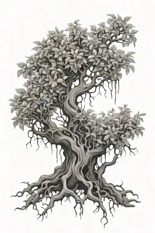 poison tree tattoo design idea