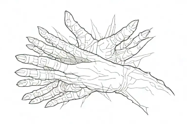 hands of god adam hands tattoo design idea