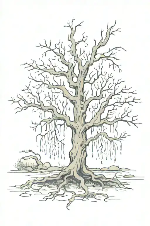poison tree tattoo design idea