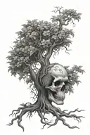 poison tree tattoo design idea
