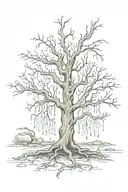 poison tree tattoo design idea