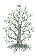 poison tree tattoo design idea