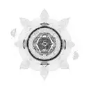 Grateful Dead inspired mandala tattoo design idea